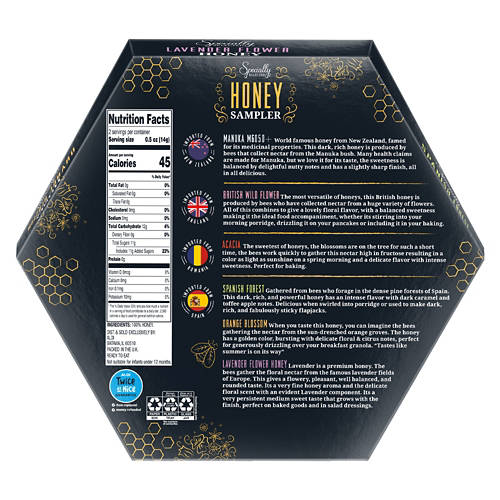 Specially Selected Honey Sampler Variety Pack, 6 count